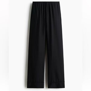 H&M Drawstring Casual Lace Pants Black Medium